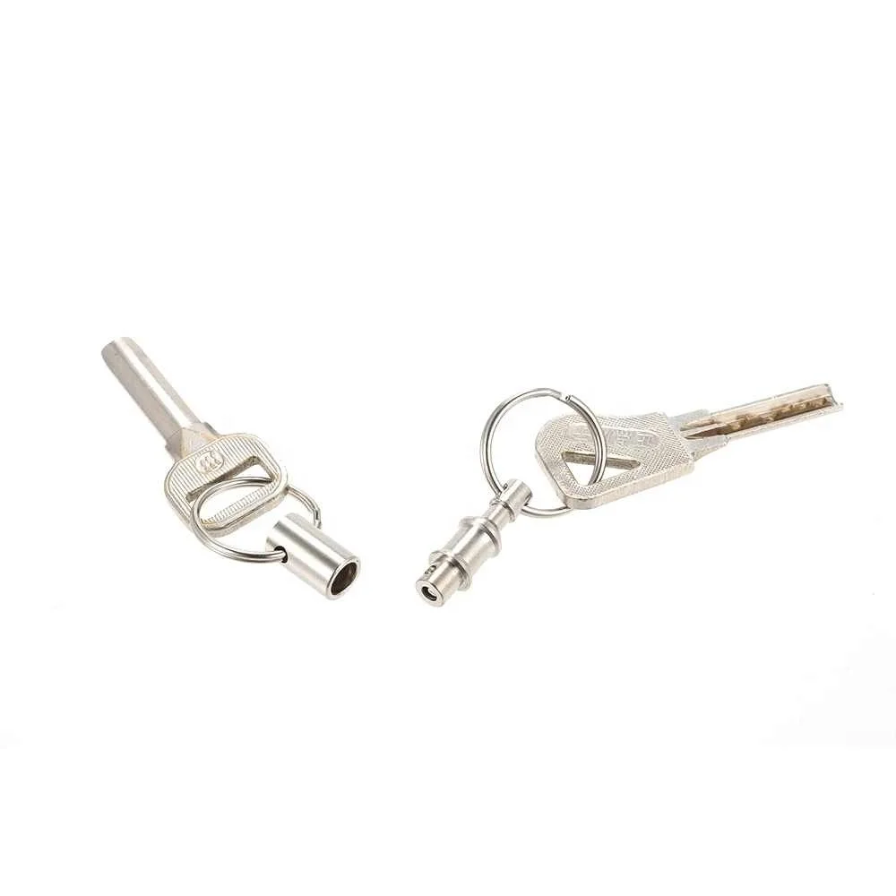 Stainless Steel Detachable Pull Apart Key Rings Keychain Double Rings Design Quick Release Key Chain