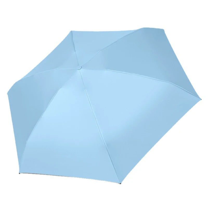 Hot Sell UV Protection Pocket Five Folding Umbrella Lady Travel Mini Portable Umbrella