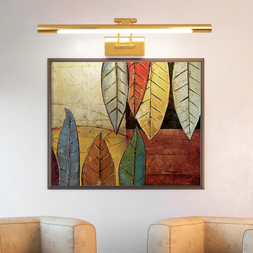 Golden wall lamp decorative home decor lighting indoor using gallery picture light modern mirror vanity lighting hotel wall lamp