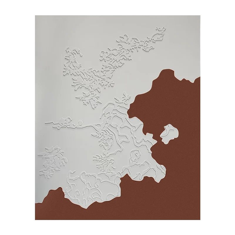 New Chinese Three-dimensional Relief Hand-painted Sandstone Paintings Home Decor Wall Art