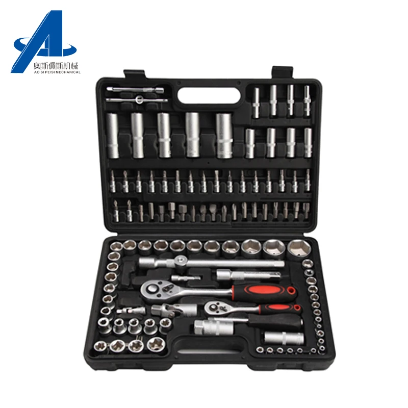 108 pcs Automotive Car Repairing Tool Kit Emergency Repairing Hand Combo Kits High Quality CR-V Socket Wrench Tool Set