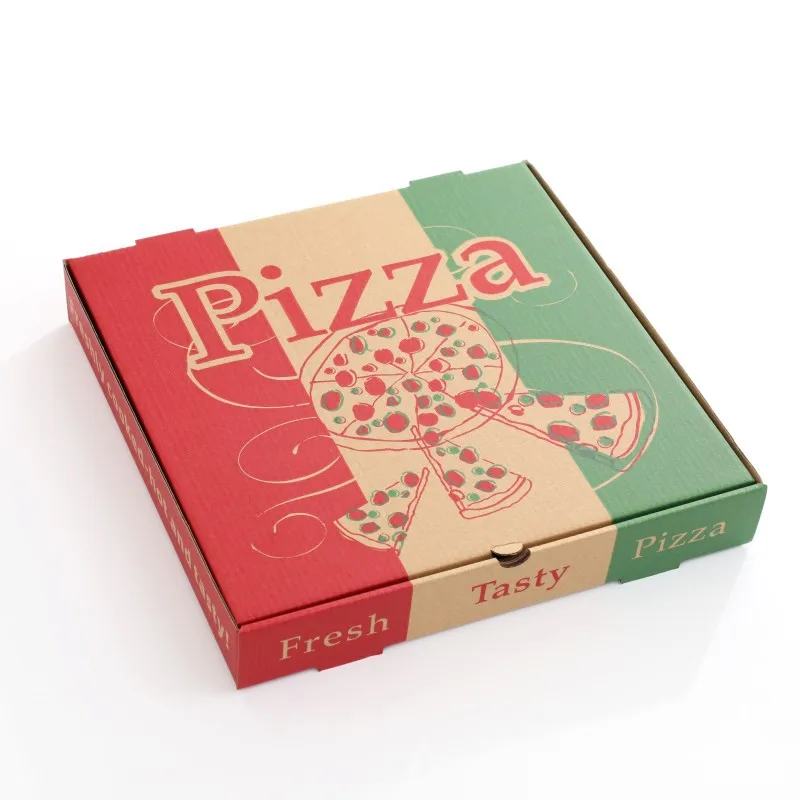 Wholesale takeaway pizza box Price Cheap Wrapping paper logo Custom pizza box