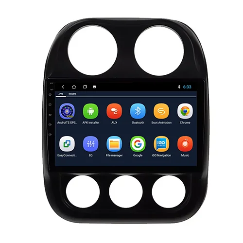 Автомобильное радио 6G + 128G для JEEP Compass Patriot BT 2009-2015 стерео проигрыватель 2DIN Антенна GPS навигация Carplay DSP RDS без DVD-плеера