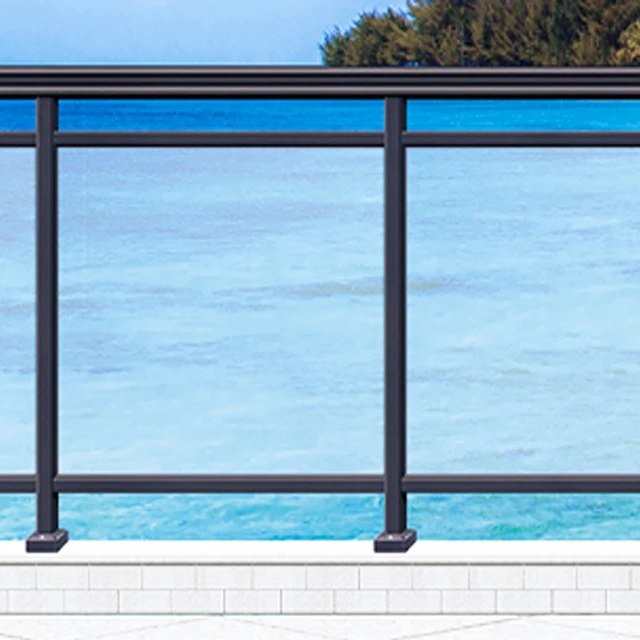 Decoration vertical square tube metal fence designs Aluminum fence