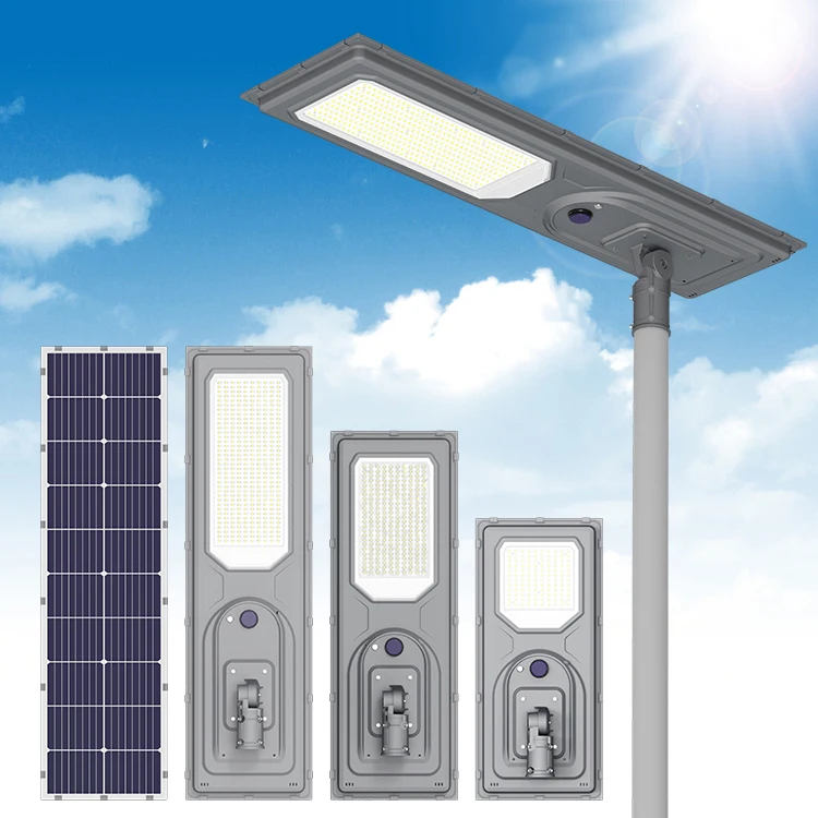 Courtyard Municipal Road Ip65 Outdoor Waterproof Solar Light 100w 200w 300w Integrated All in One Led Solar Street Light