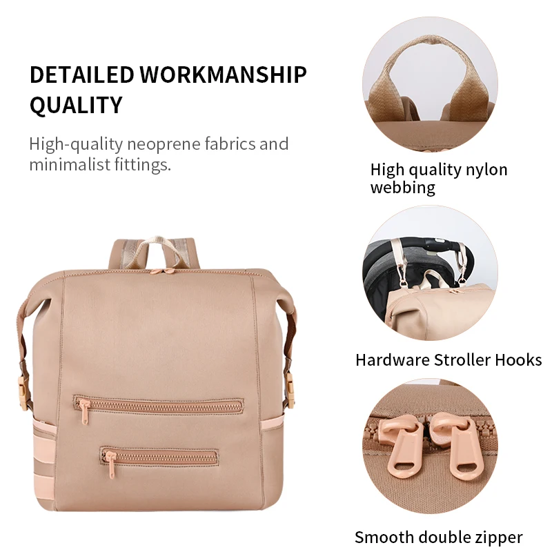 Large Capacity Baby Changing Bag with Changing Pad Mommy Bag Portable Baby Diaper Bag Backpack