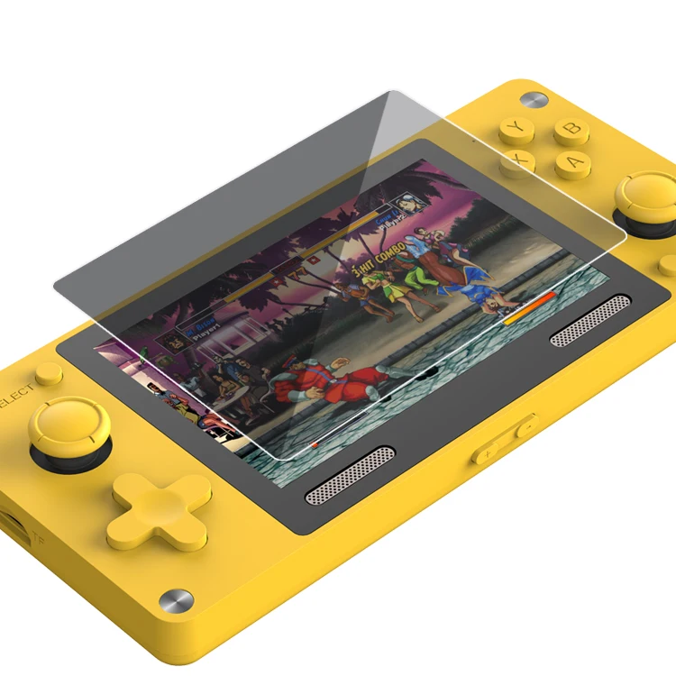 2021 Gamemax 4inch IPS Big Screen Gaming Emulator Built-In WiFi Android Retro Game Console Handheld Game Player For PS1/N64/PSP