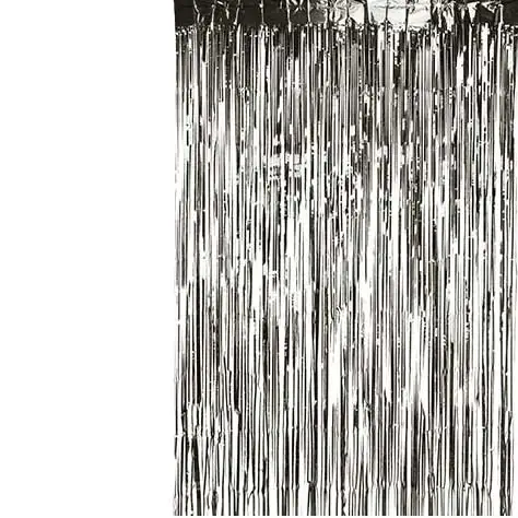Quality Sliver foil fringe curtains party decoration party decoration 1*2M  For Party Supplies