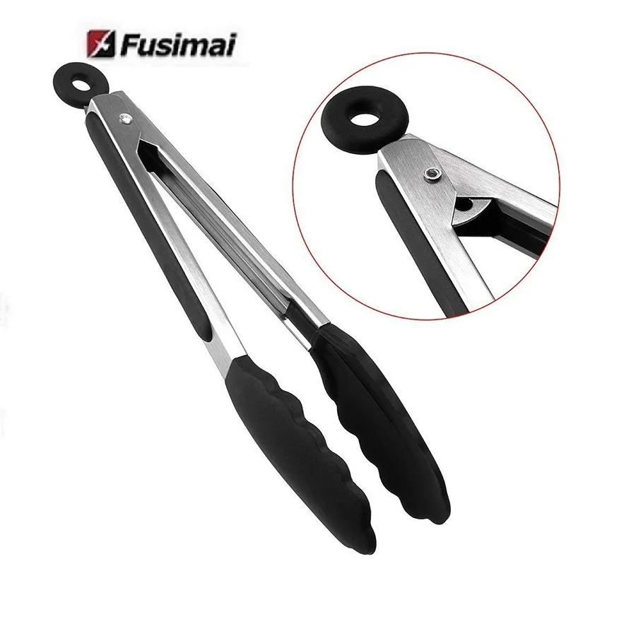 
Fusimai Kitchen Baked Bread Tongs Stainless Steel Iron Resistant Grill 7 