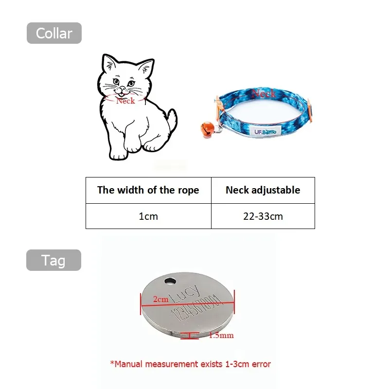 hot sale hot selling explosive personalized separation with bell pet necklace pet collar cat collar