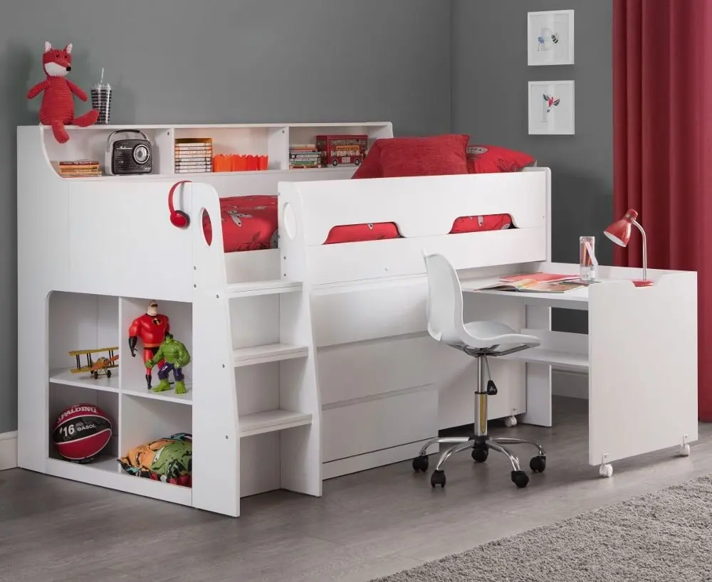 Child House Bedroom Sets Double Toddler Boy girl Loft Bunk Bed For Kids Furniture