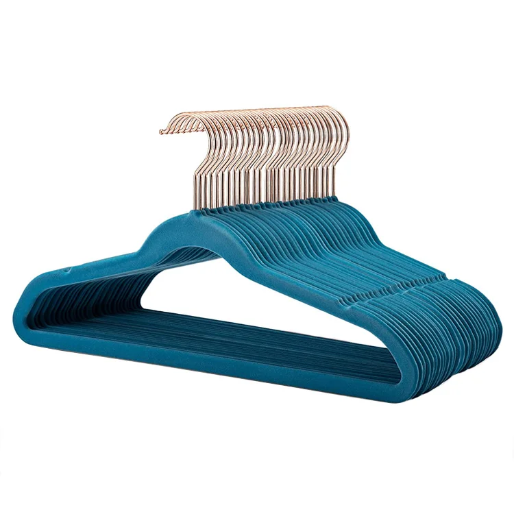 CHARISMA Colorful Velvet Hanger Children Wholesale Premium Space Saving Non-Slip Velvet 360 Degree Swivel Hanger Flocking Hanger
