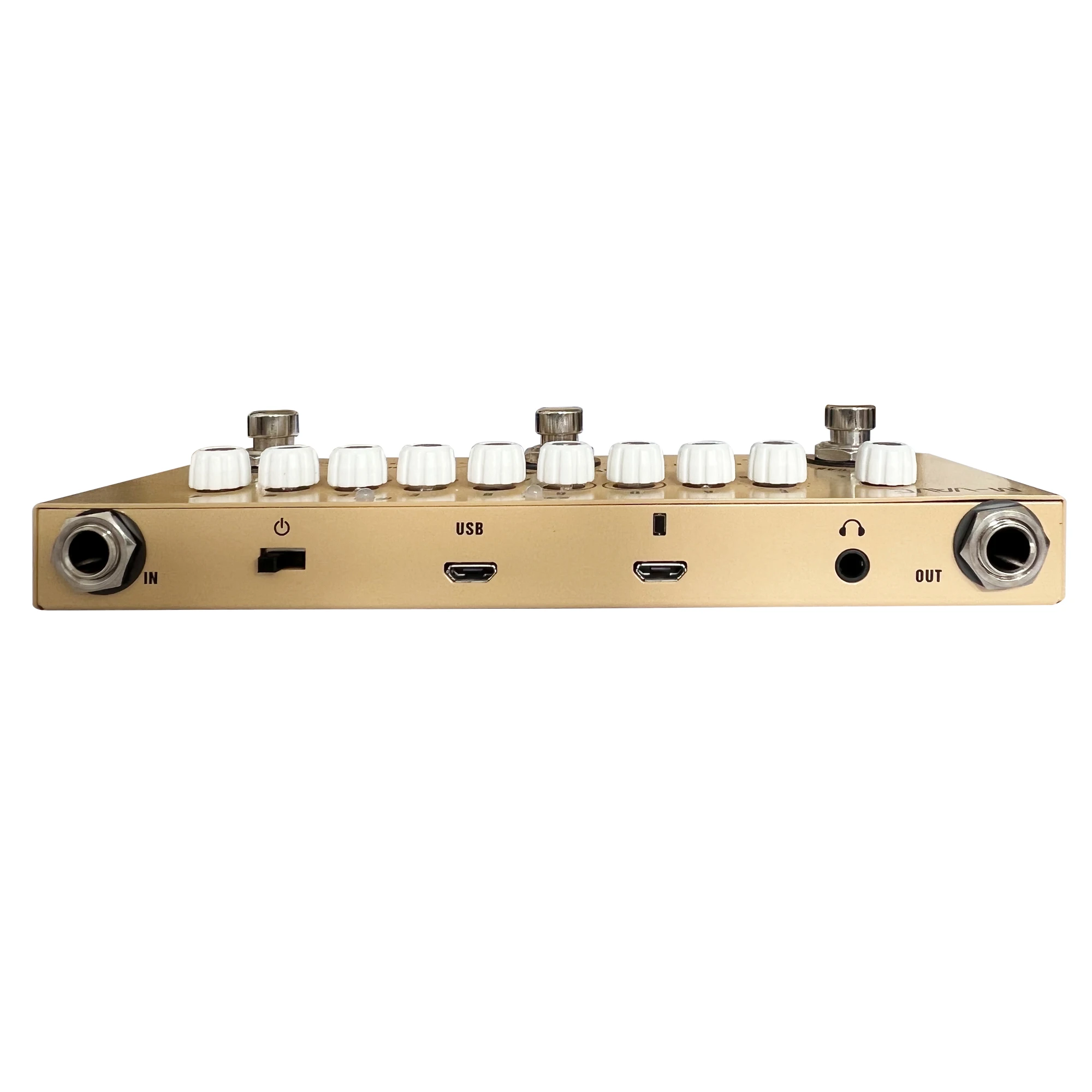 Rechargeable Multi Effects Pedal for Electric Acoustic Guitar Recording Audio Interface Wireless Accompaniment Function