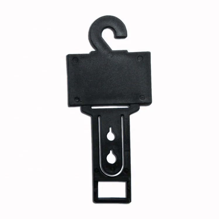 High quality display plastic belt gloves hanger hook with printing LOGO widely used in shopping malls