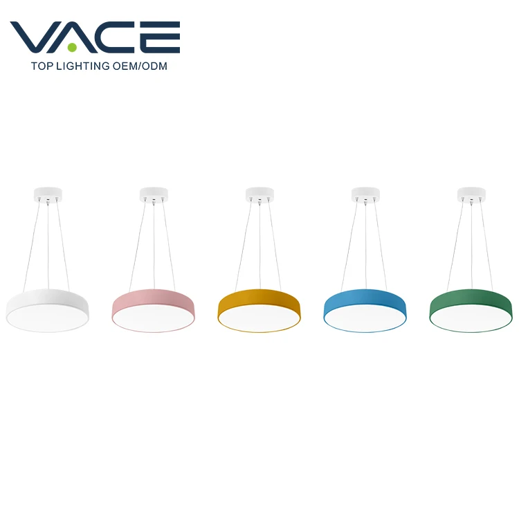 
Nordic fashion macarons ceiling surface mounted units smd 12w 20w 25w 30w led pendant light 