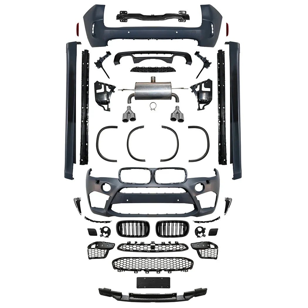 Hot Sale F15 BodyKit Front Rear Bumper 2018 BMW X5 F15 Light Up Grille Upgrade X5M Body Kit For BMW X5 F15 2013-2018