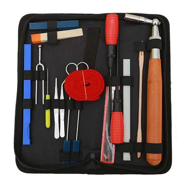 Practical piano tuning tool set 13 pieces tuning tool telescopic wrench accessories piano tuning tool