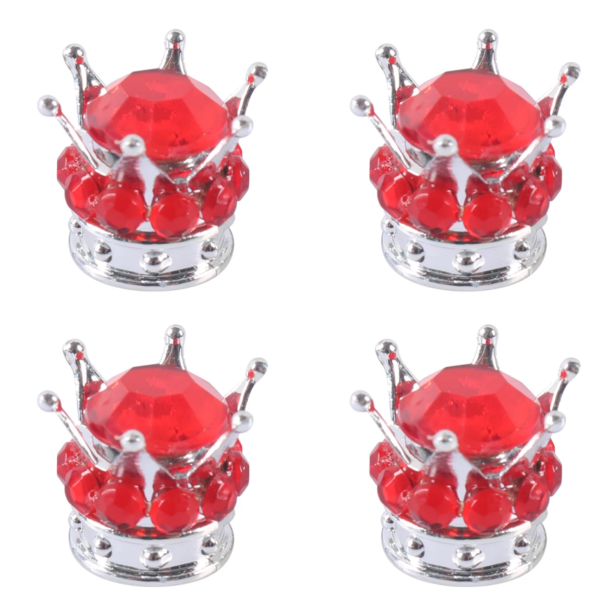 Red Silver Crown Car Tire valve Stem c-ap Kit Wholesale Price at BAJUTU for Cars Shopify,,Ebay,Wish Hot Seller
