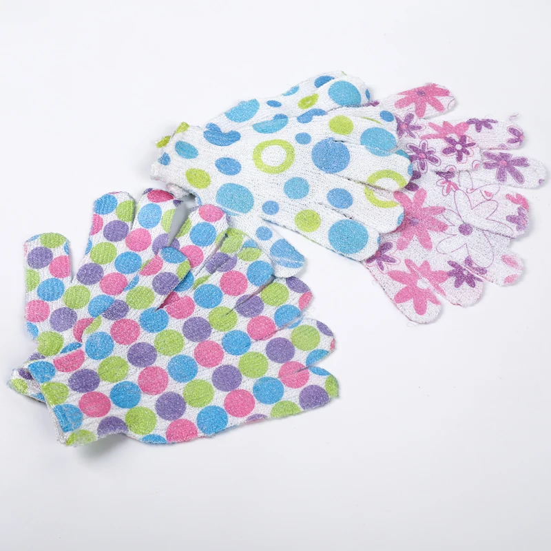 Custom Natural Fiber Carbonized Exfoliating Body Exfoliator Gloves