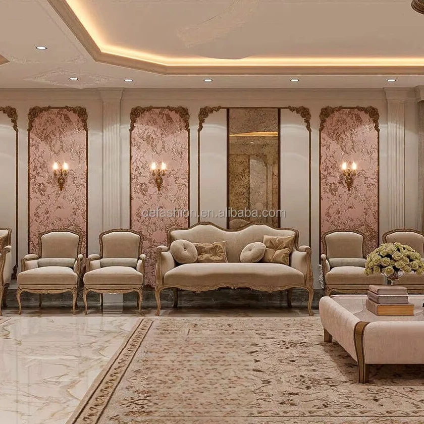 OE-FASHION French Custom Classic Arabic Majlis Luxury Modern Arabic Majles Sofa set Moroccan Majlis Sofa furniture