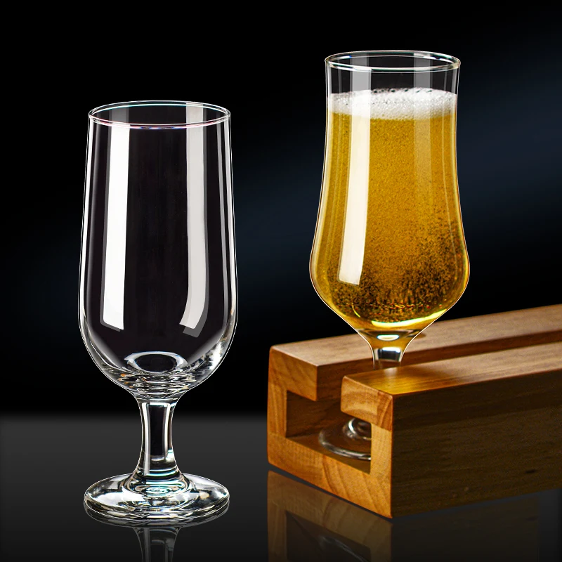 Custom Personalized Stout Belgian craft beer glasses with 12 ounce