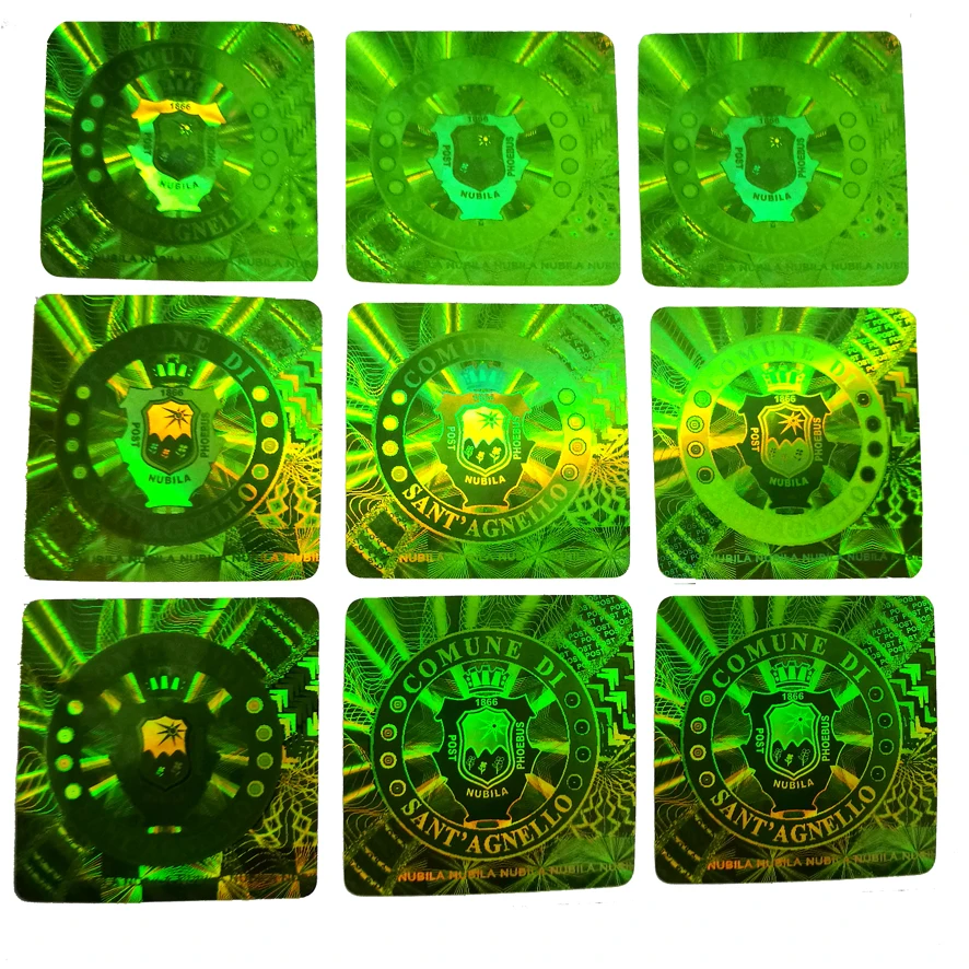 Custom Design Adhesive Hologram Sticker Label Printing