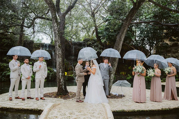 Yubo Transparent Wedding Umbrella Rainy Day Clear Umbrella For Event