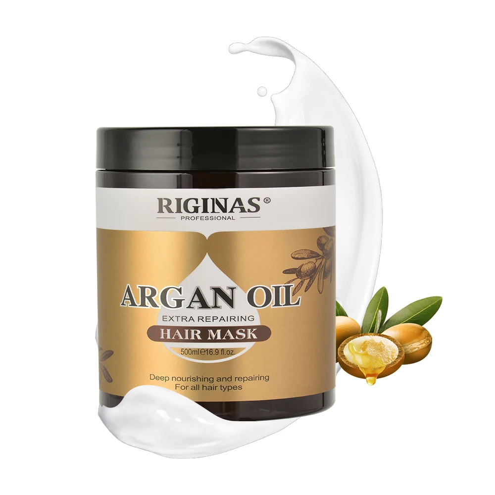 OEM Natural Organic Argan Oil Hair Mask Treatment Hydrating Nourishing Hair Mask For Dry Hair