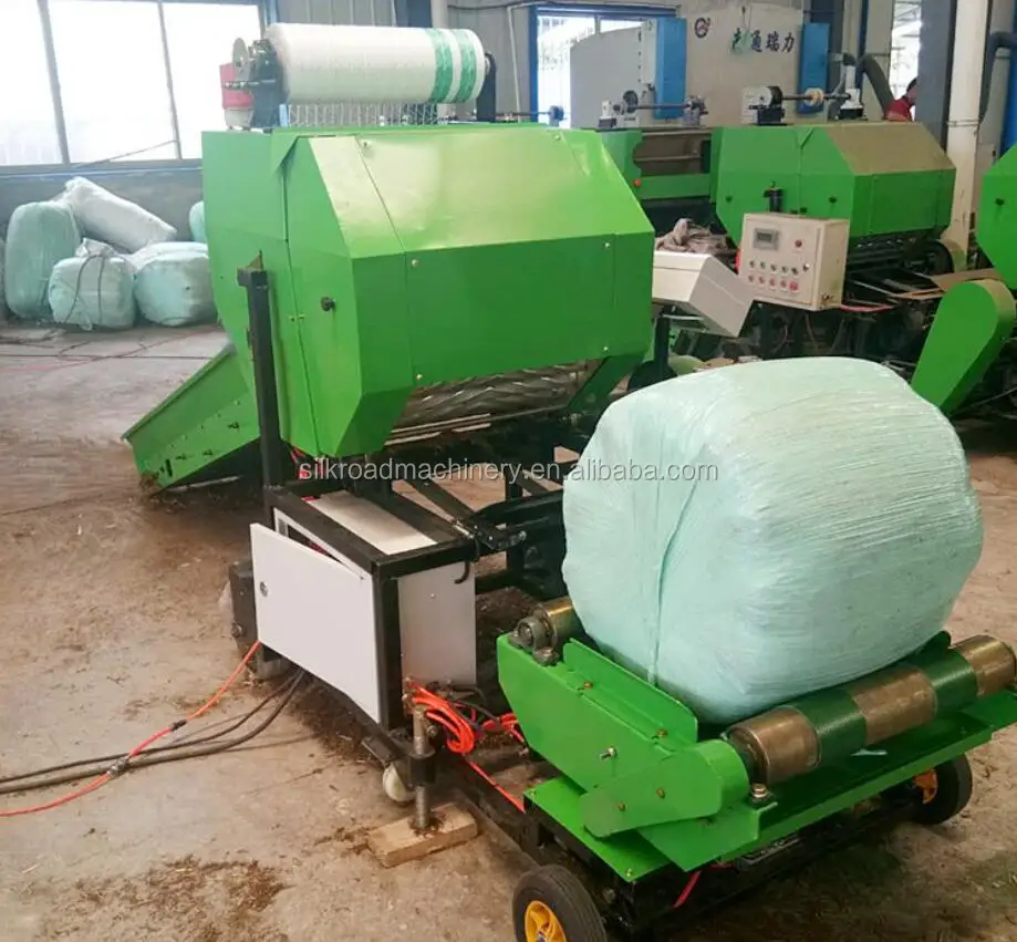 Small Round Chopped hay Baler Wrapper Machine
