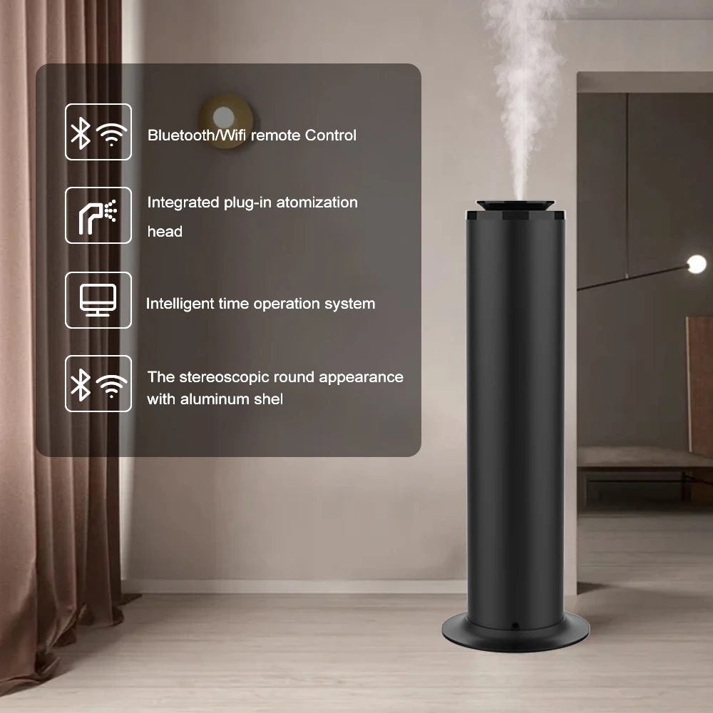 Smart Aluminium Upright Type Hotel Lobby Aroma Marketing Scent Air Machine Tower Aroma Diffuser