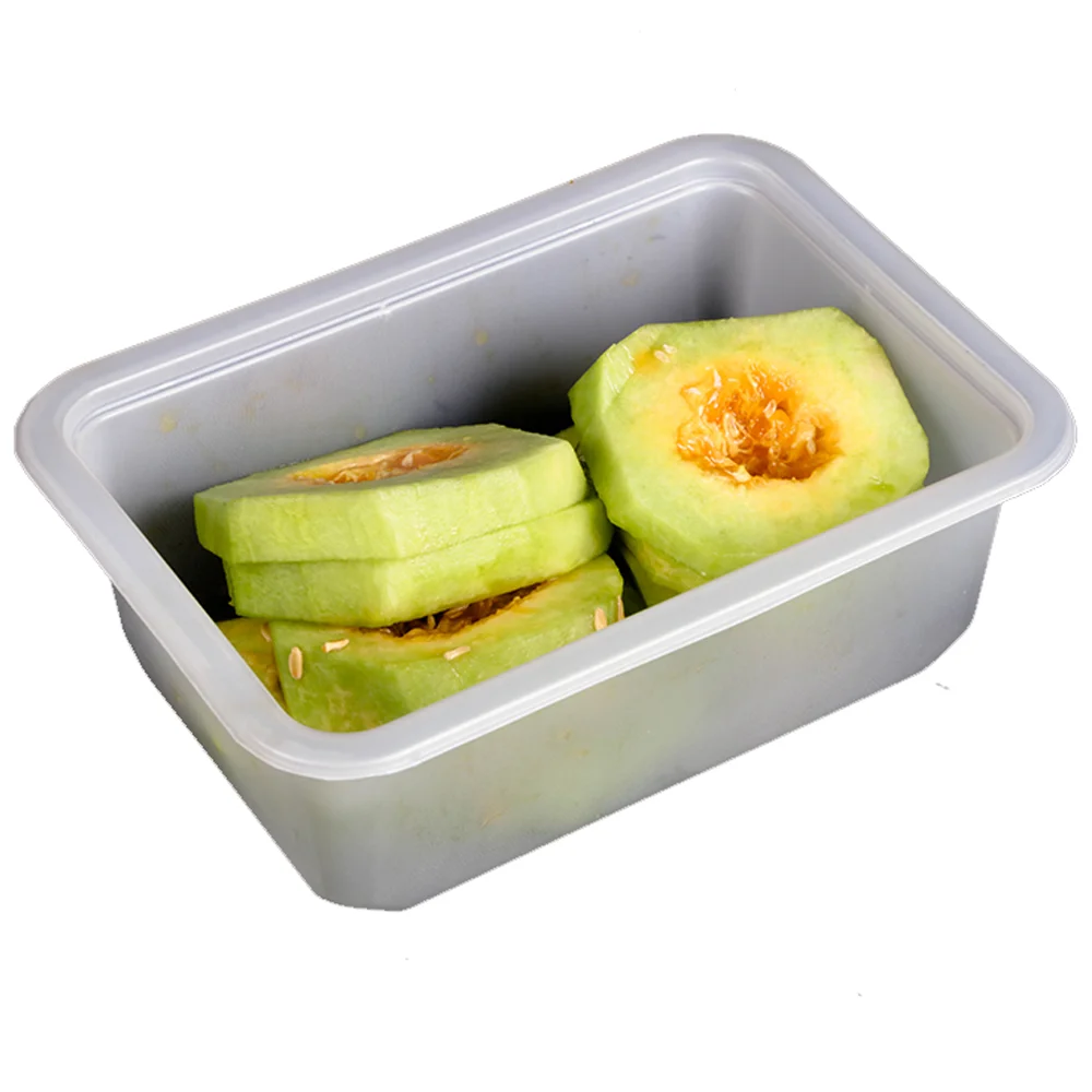 Custom Disposable Frozen Food Tray Plastic PET Fruit Vegetable Container Packaging Boxes For Shop