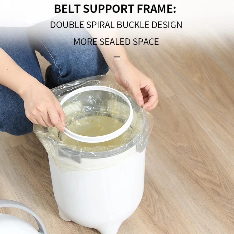 Trash Can High Quality Cute Creative Design Anti-smell Toilet Bedroom ABS BABY Diaper Pail Waste Paper Storage Bin