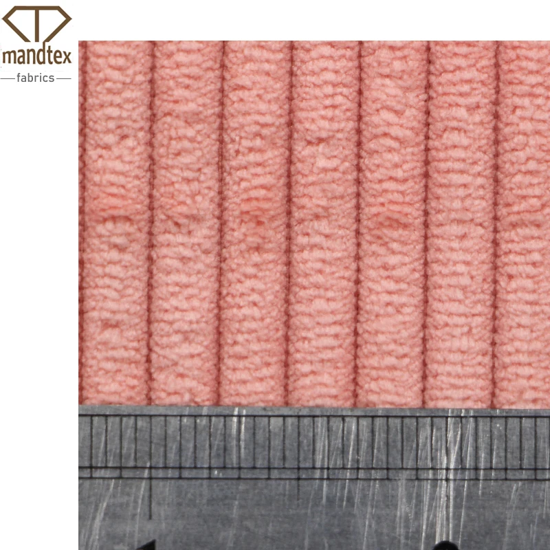 Mand Textile wholesale popular soft hand eco friendly micro polyester wide wale 4 wale corduroy fabric for cushions and garments