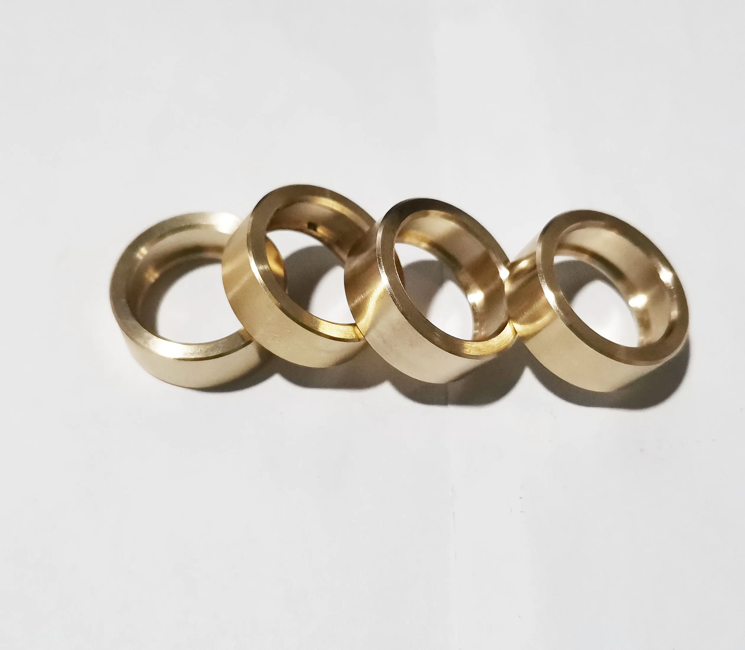 Wholesale brass metal precision O shape ring for handbag cnc Brass parts professional customized type service