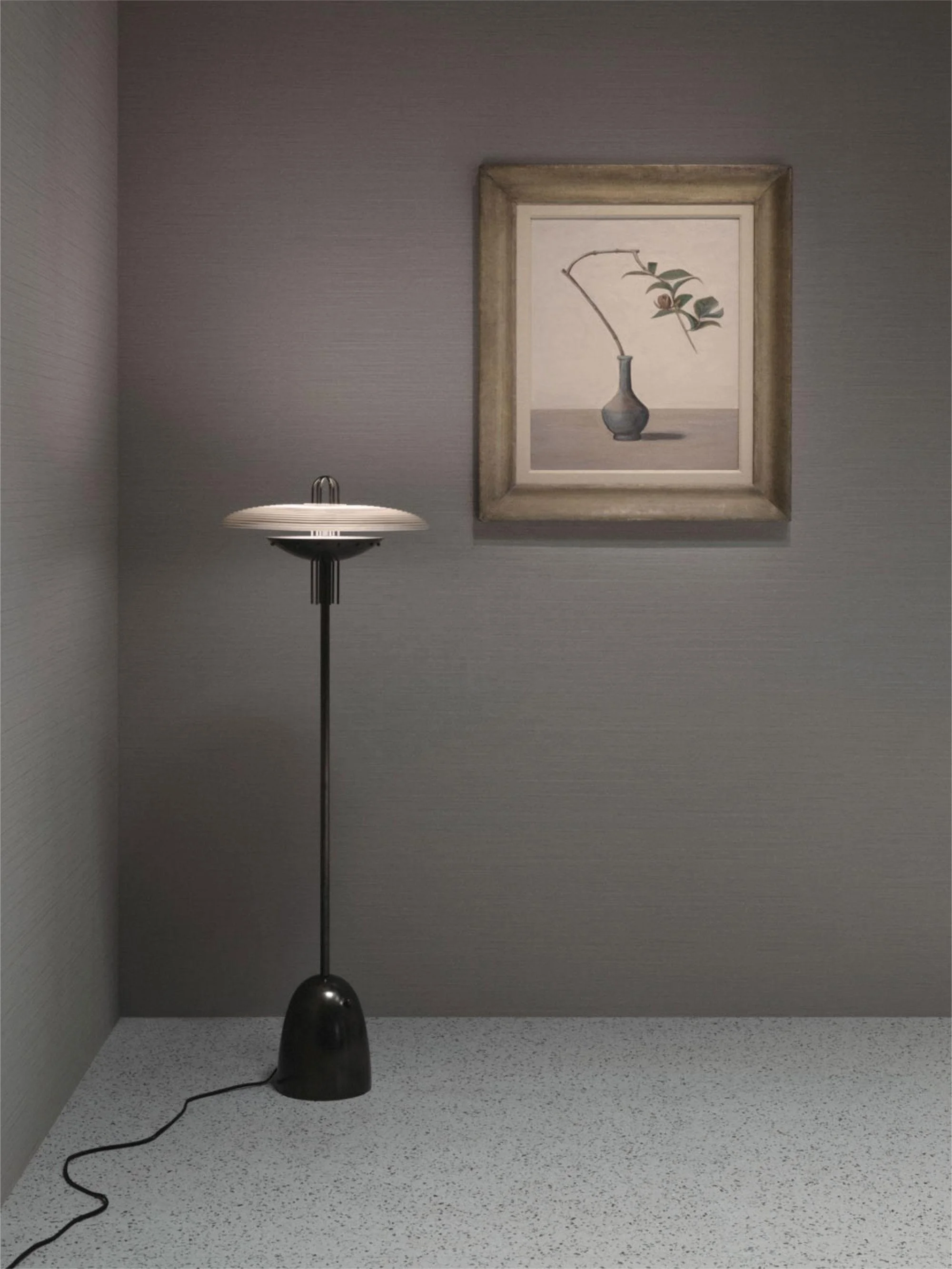 Manufacturer customization art decor copper villa hotel living room indoor standing floor lights solid brass signal Y floor lamp