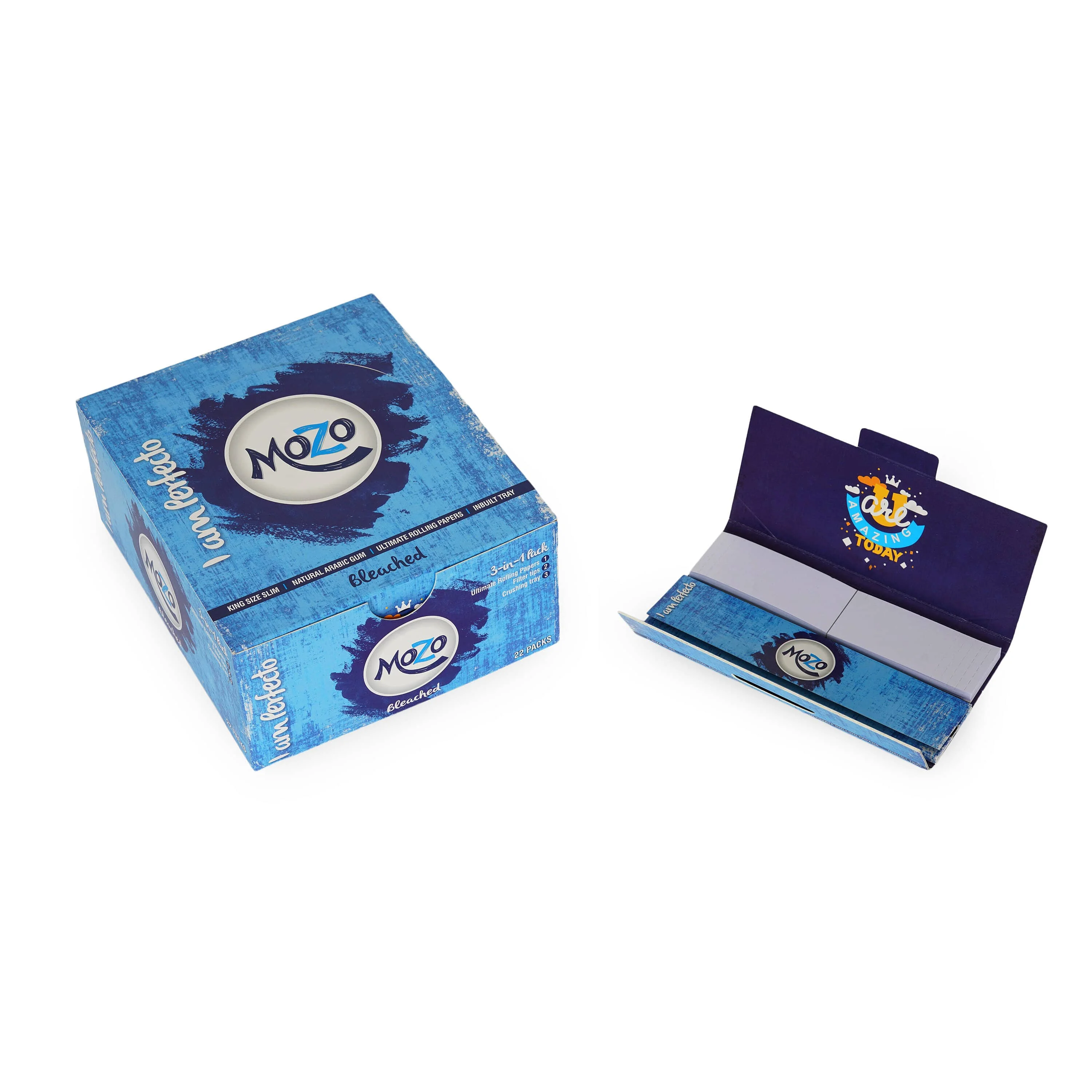 Best Premium Quality Bleached mozo rolling paper With Filter for bulk export