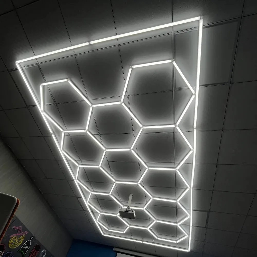 Rgb Hexagonal Light Bedside Wall Lamp Gaming Ambient Smart Honeycomb Illumination Pick up Rhythm Light