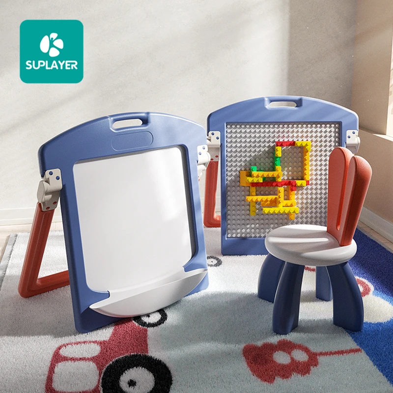 2022 New Foldable Doodle Mini Dry Erase Children Easel Magic Kids Painting Writing Magnetic White Board Stand Drawing Toys