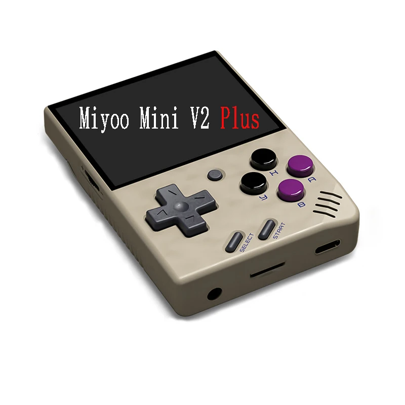 Miyoo Mini V2 PLUS Portable Retro Handheld Game Console 3.5 inch Ips Hdscreen Video Game Consoles Linux System Classic Gaming