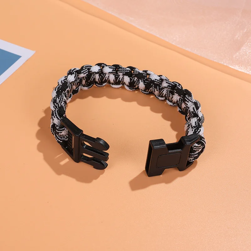 Parachute bracelet manufacturers direct spot wholesale outdoor emergency survival camping escape hand-woven parachute bracelet