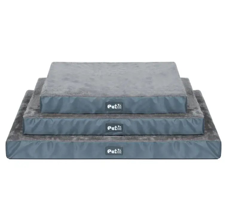 Большая кровать для собак большие ортопедические кровати со съемным моющимся покрытием пенопластовый коврик яиц серый