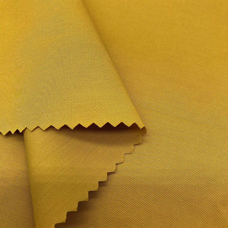 recycle Twill Waterproof 75d ripstop memory polyester and cotton blend fabric