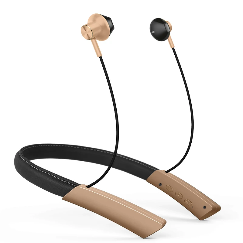 
Deep Bass Neckband Headset 40H Playtime Sweatproof Wireless Earbuds for Work at Home 