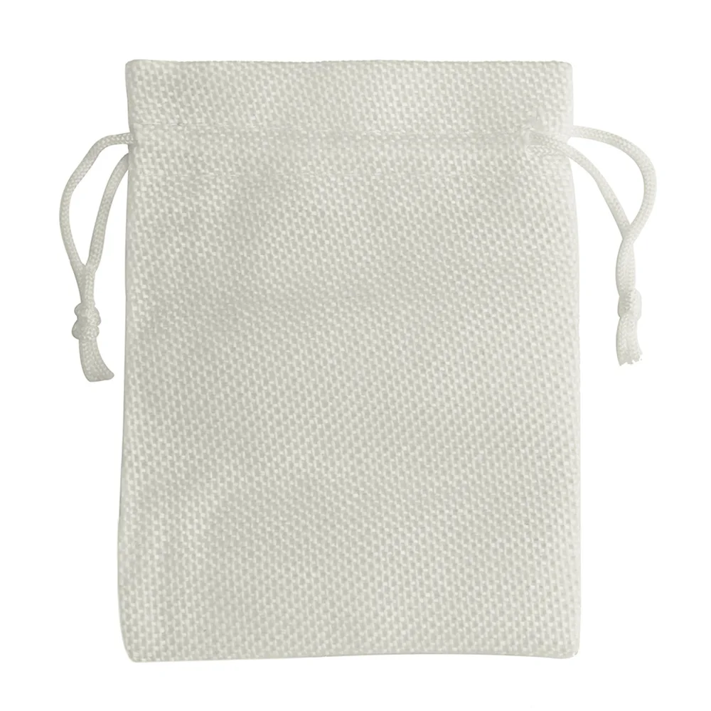 10x14cm Flax Drawstring Bag Gift Linen Pouch Packing Jewelry Bag Pouch