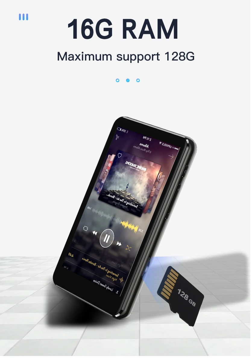 New Original Mini Sports MP3 Music Player Media Include Cable Support Touch screen SD TF Card Bulk wholesale Audio Mp4 Player