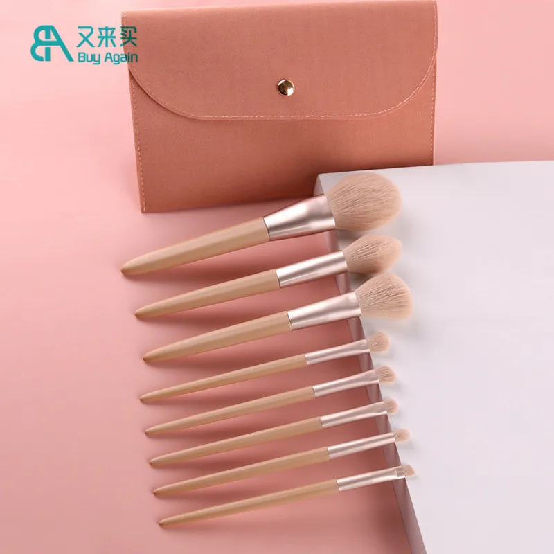 Buy Again 2021 new luxury 8pcs makeup brushy organizer makeup brushes set the matcha green