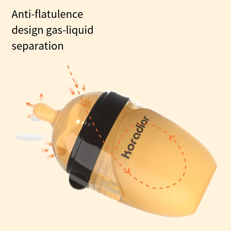 Free Sample 240ml PPSU Baby Bottle Wide Neck Silicone Feeding Milk for Infants 0-12 Months BPA Free Straight Shape Print Nipple