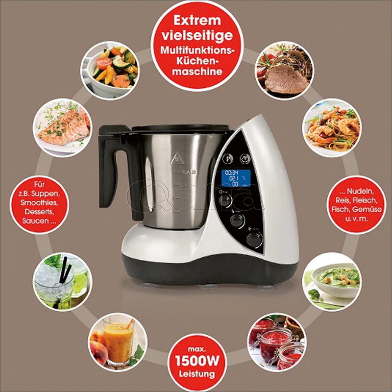 QANA завод оптовая OEM wifi приложение smart cooker многофункциональный блендер кухонный комбайн Электрический измельчитель для салата мясорубки