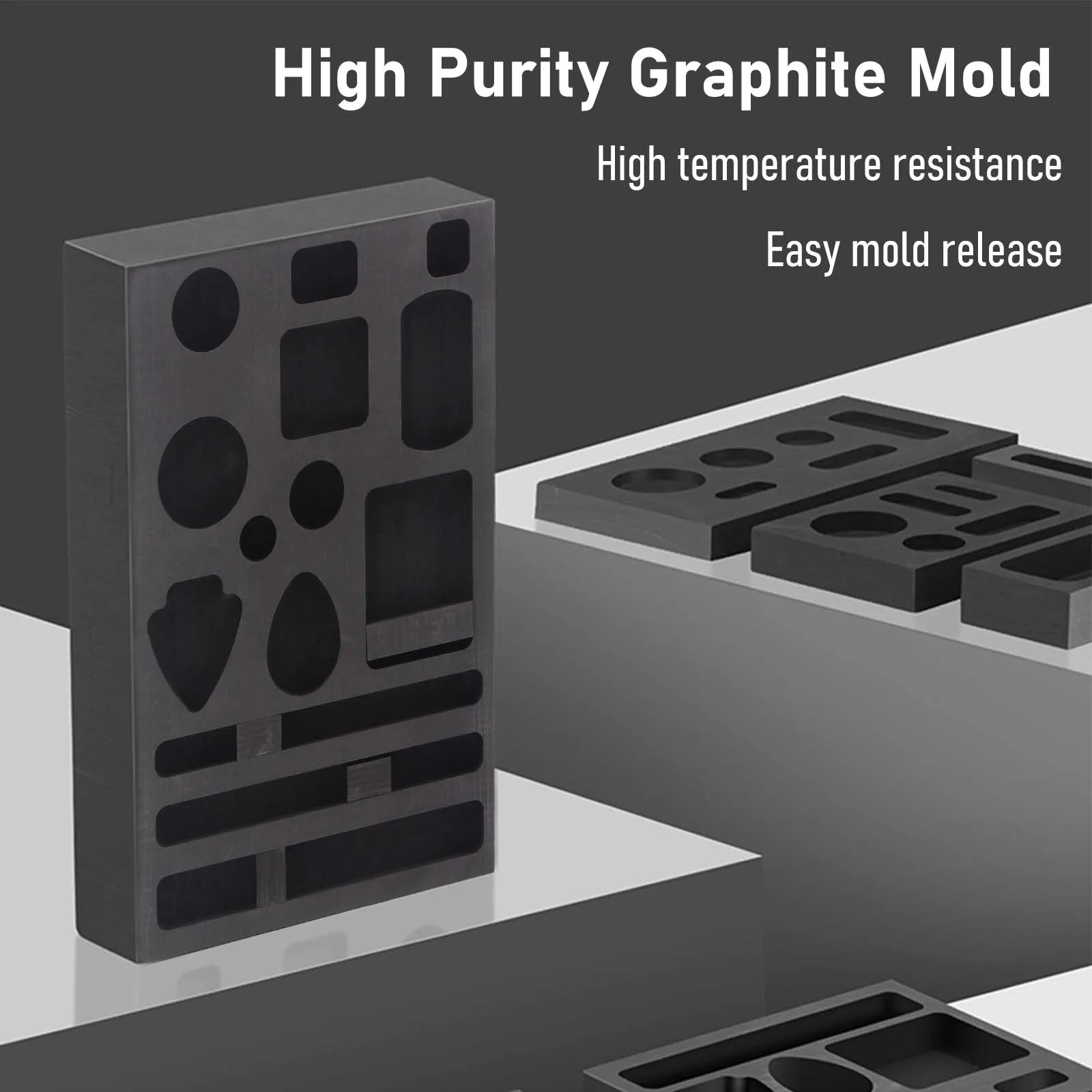14 20 Holes Graphite Ingot Mold Crucible Mould for Melting Casting Refining Gold Silver Metal Aluminum Copper Jewelry Making