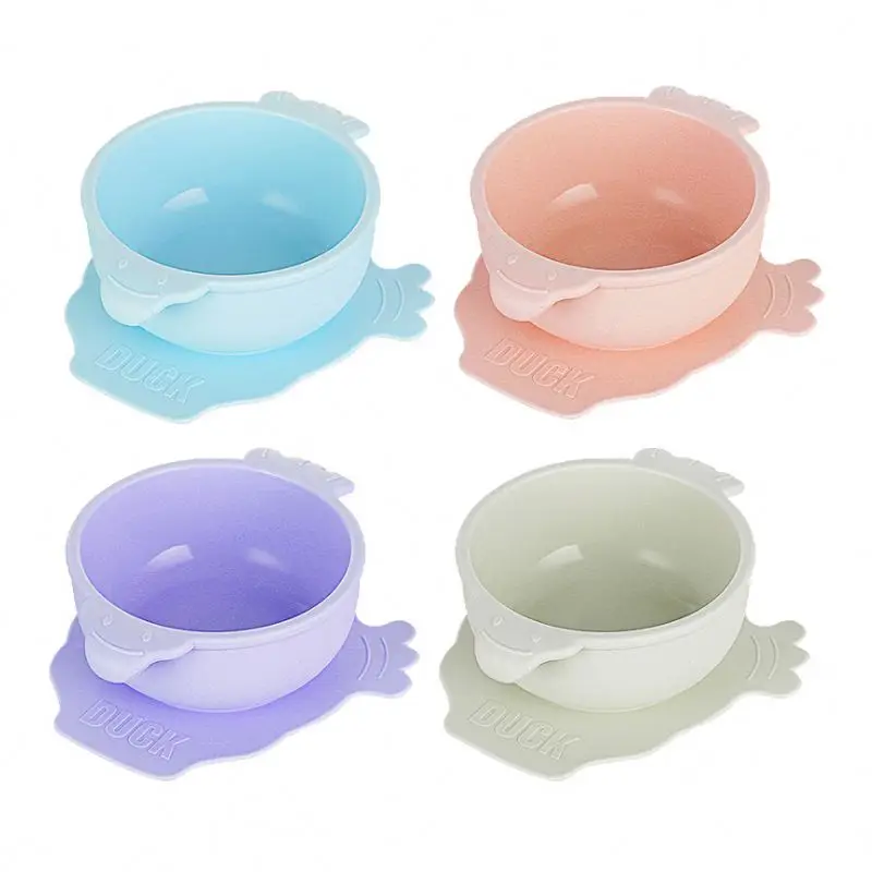 Kids Cute Design Training Feeding Training Environmental Protection Bpa Free Babies Babi Baby Feeding Bowl With Spoonbabi Spoon
